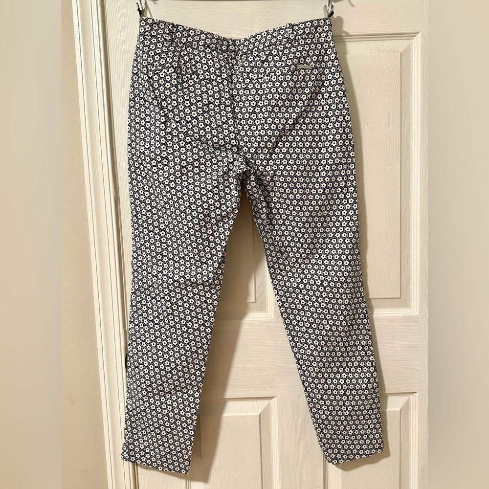 Gently Worn MICHAEL Michael Kors Black and White Patterned Chinos - Picture 2 of 3